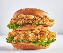 Chicken Broast Burger Combo